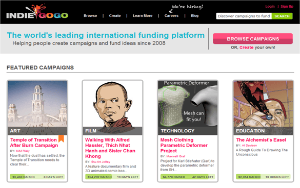 IndieGoGo Funding Platform